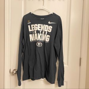 Nike 2017 College Football Playoff Bound Georgia Bulldogs Verbiage Long Sleeve